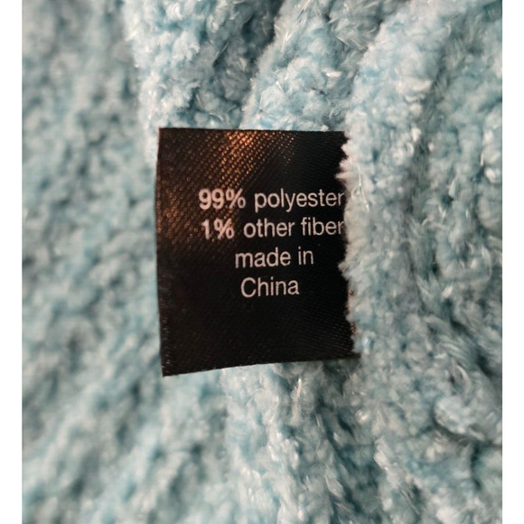 Lane Bryant Sweater Women's 18 / 20 Blue Key Hole V-Neck Turtleneck Long Sleeve - Picture 6 of 16